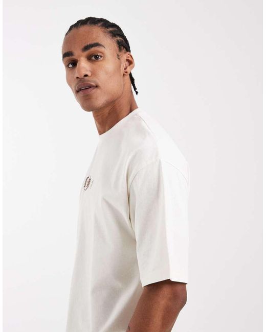 ASOS White Oversized T-shirt With Bonsai Graphic for men