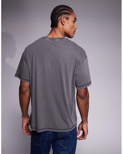 ADPT Gray Oversized T-shirt for men