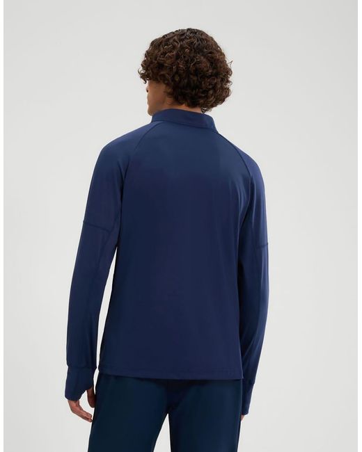 Ellesse Blue Musica 1/4 Ls Tee for men