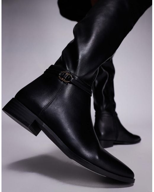 Public Desire Black Public Desire Eastburn Wide Fit Over The Knee Riding Boots