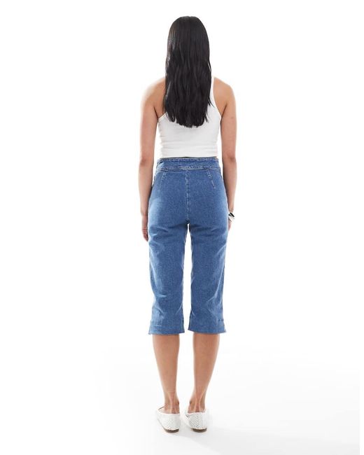 ASOS Capribroek Van Denim in het Blue