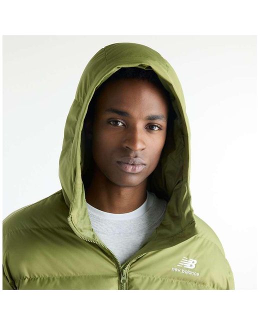 New Balance Green Boston Puffer Jacket for men