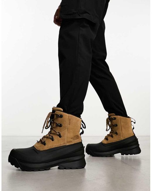 The North Face Black Chilkat V Lace Up Waterproof Hiking Boots for men