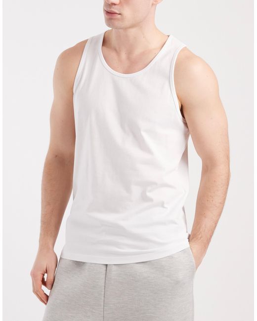 Jack & Jones – basic-trägertops in White für Herren