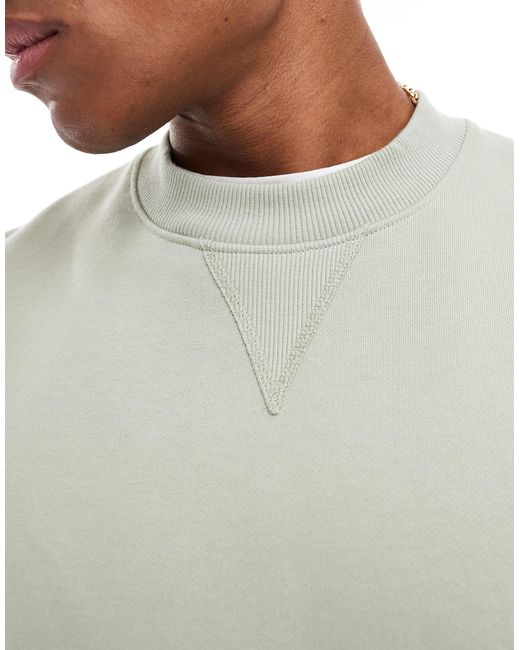 ASOS – schweres oversize-sweatshirt in Gray für Herren