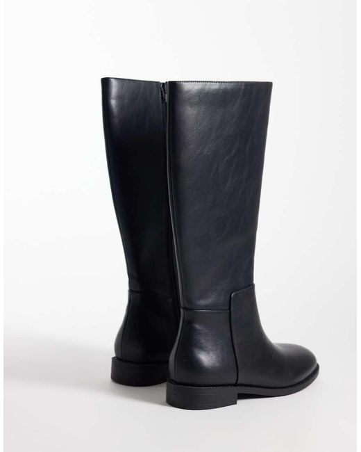London Rebel Blue Paloma Refined Riding Boots