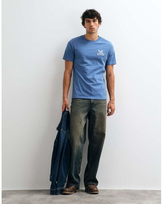 Levi's Blue Graphic Print T-Shirt for men