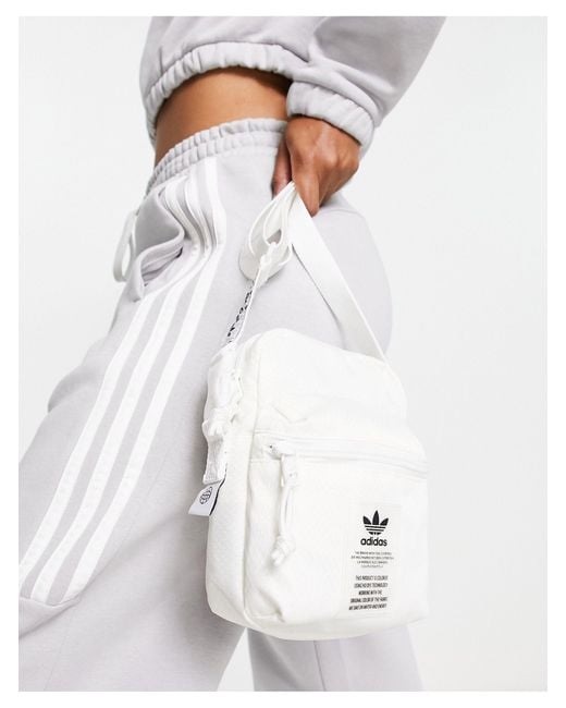 Adidas Originals White Non Dyed Festival Crossbody Bag