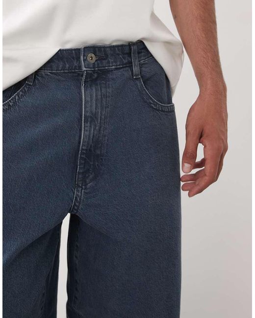 ASOS Blue Loose Straight Jeans for men