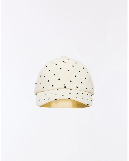 Bershka Black Polka Dot Cap
