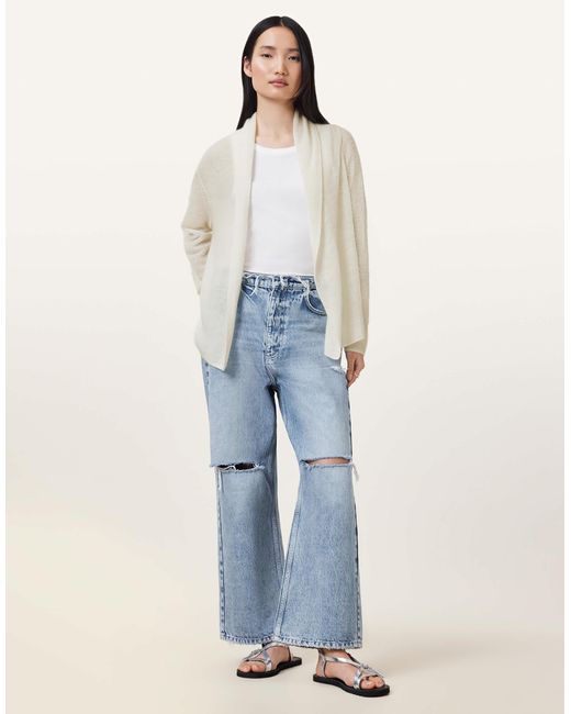 AllSaints Blue – laina – strickjacke