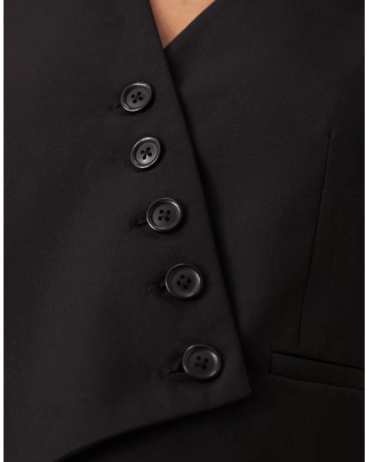 New Look Natural Asymmetric Button Waistcoat