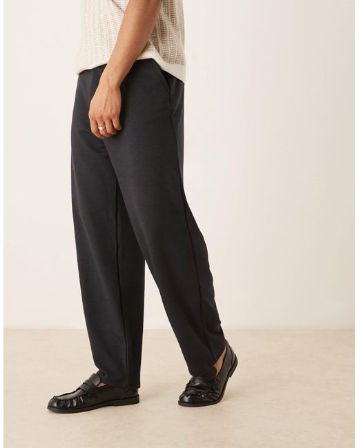 ASOS – locker sitzende, elegante skater-hose in Natural für Herren