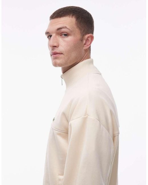 Lacoste Natural Zip Through Sweat Jacket for men