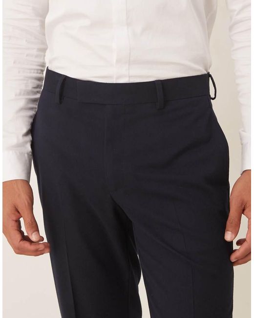 ASOS Blue Slim Suit Pants for men