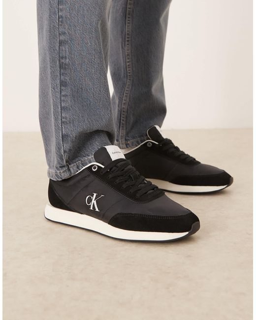 Calvin Klein Calvin klein – retro-runner-sneaker in Black für Herren