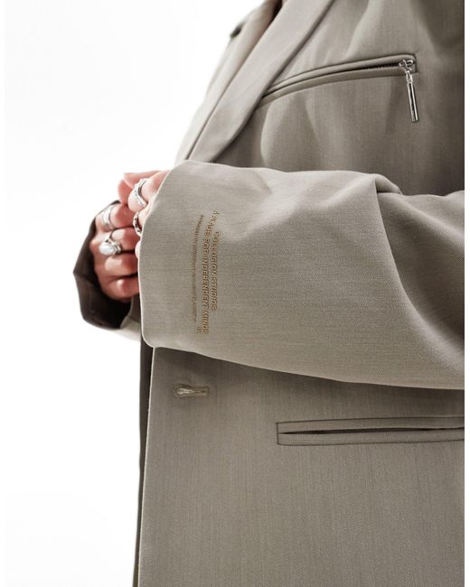 Unisex - ultimate - giacca da abito color pietra di Collusion in Gray