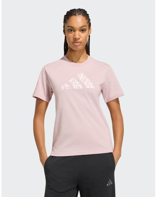 Adidas Originals Purple Animal Graphic T-shirt
