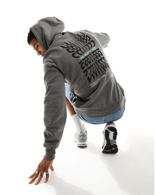 The North Face Gray Brand Proud Hoodie for men