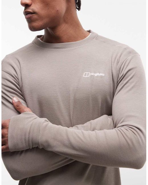 Berghaus Gray Ivyhill Crew Top for men