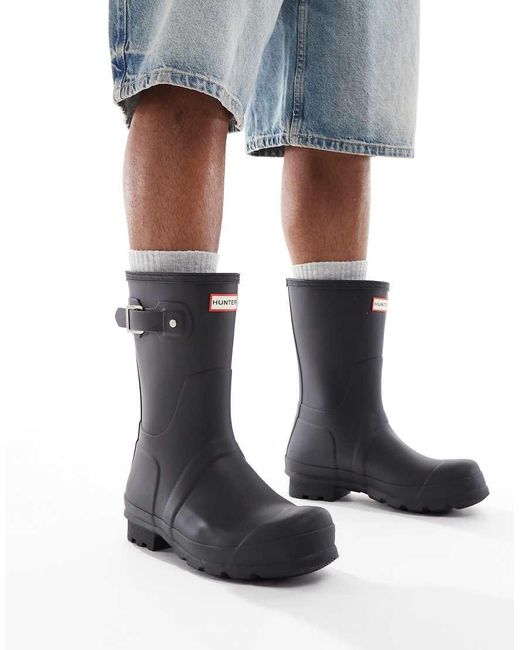 Hunter Black Original Short Boots for men