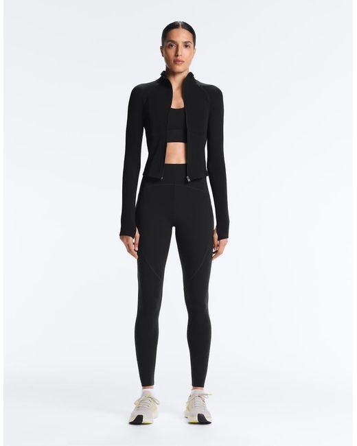 Oysho Blue Light Warm Jacket With Seams