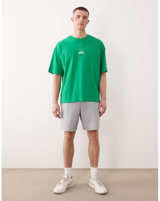 Nike Green Flight Oversized Graphic T-Shirt for men