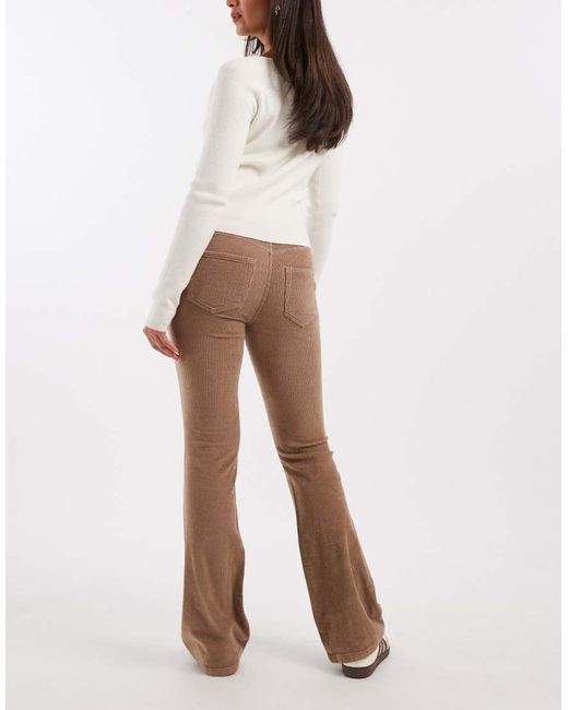 Vero Moda White Corduroy Flared Trouser