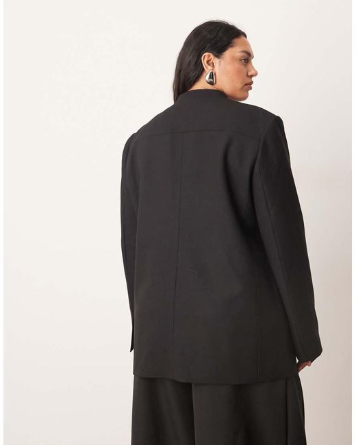 ARRANGE Black Curve Ultimate Collarless Blazer