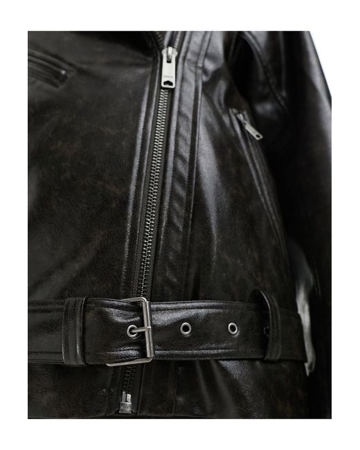 Flora - giacca stile biker di Weekday in Black