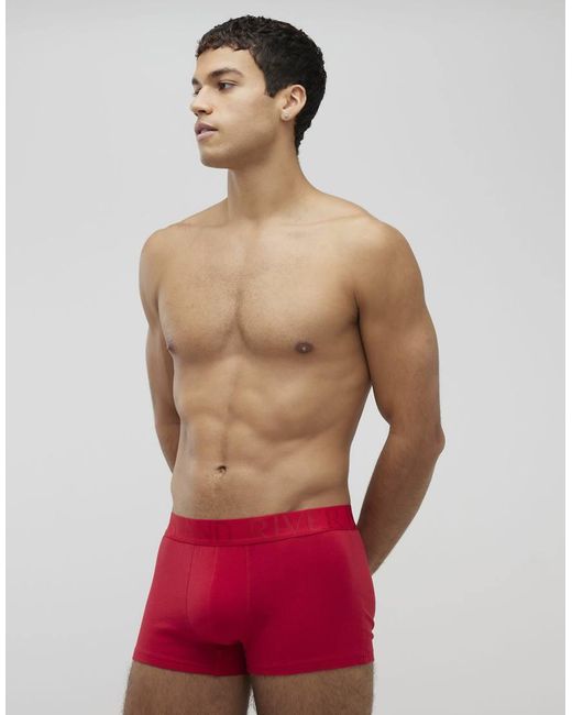 River Island White Ri Pack Of 5 Trunks for men