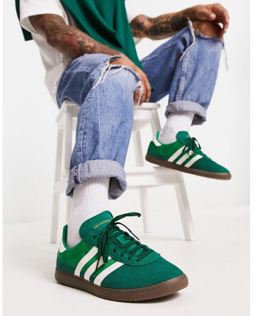 adidas gazelle silver green womens Gazelle ADV adidas-skateboarding Schoen heren in green-white-gold voor  mannen – TITUS main image 0