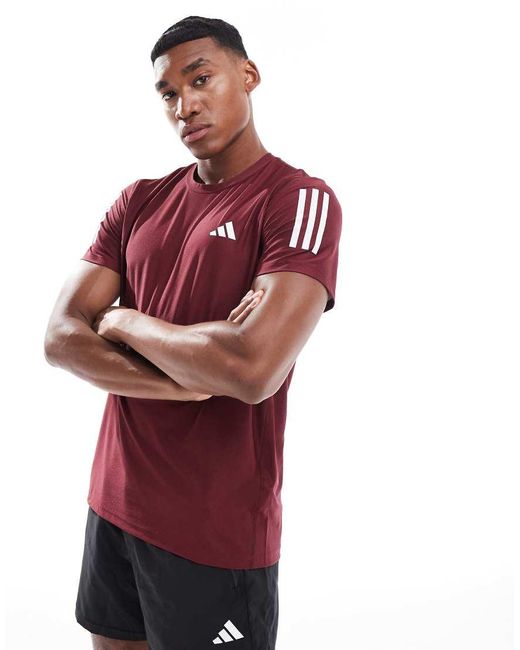 red adidas t shirt mens