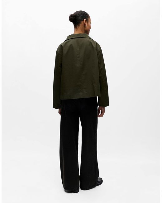 Veste trench à col cheminée foncé Object en coloris Black