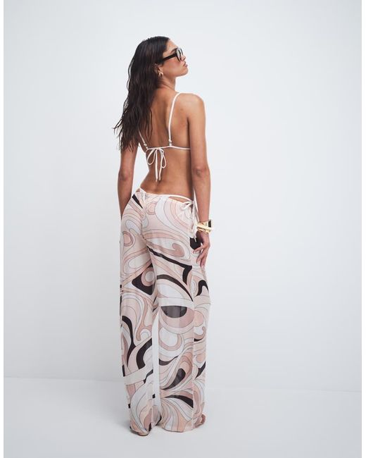 Cin Cin White Oasis Wide Leg Pants