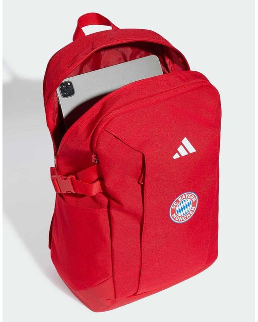 Adidas Originals Red Fc Bayern Munich Backpack