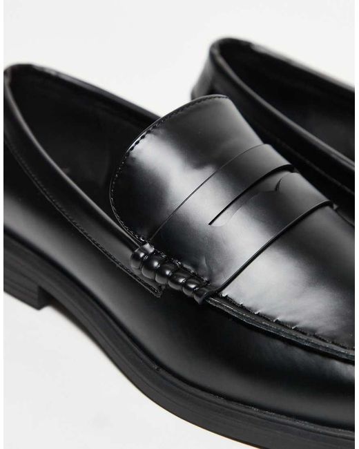 ASOS Brown Penny Loafers for men
