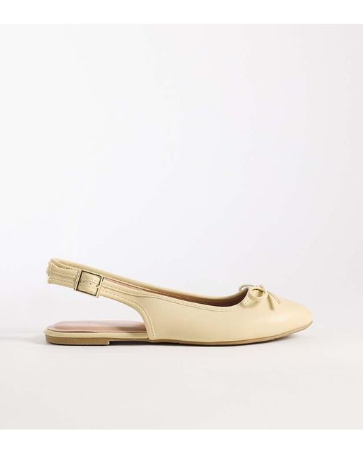 New Look Natural Faux Leather Slingback