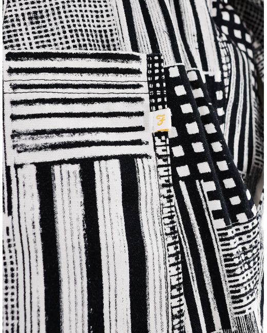 Farah – redwald – shorts mit archivdruck in White für Herren