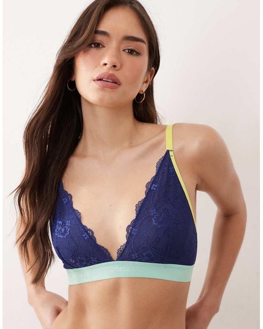 Lemonade Dolls Blue Trilogy Lace Bralette