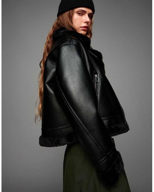 Bershka Black Double-faced Jacket