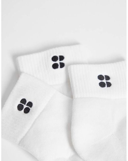 Sweaty Betty White Essentials 3 Pack Mini Crew Sock