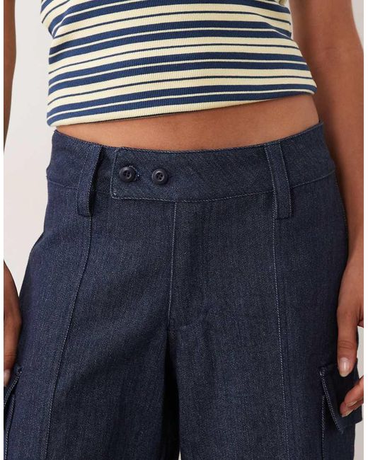 Motel Blue Bensen Cargo Capri Trousers