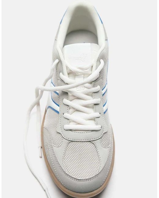 Pull&Bear White Retro Trainers for men