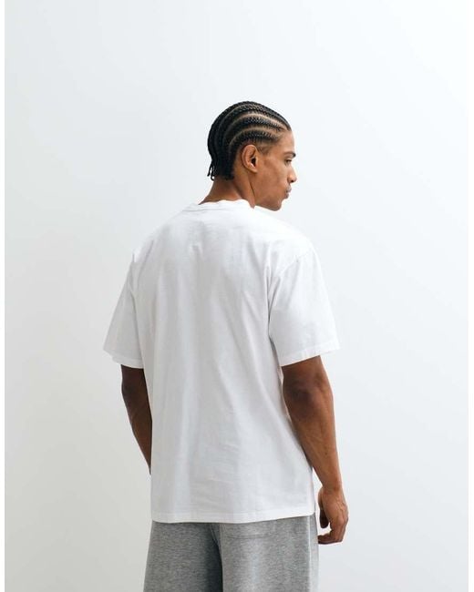 No Problemo White 100% Cotton Energy T-Shirt With Back Print for men