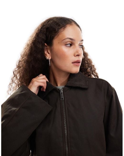 Weekday Brown – gewachste barn-jacke