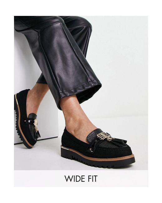 River Island Branded Chunky Loafer in Black Lyst