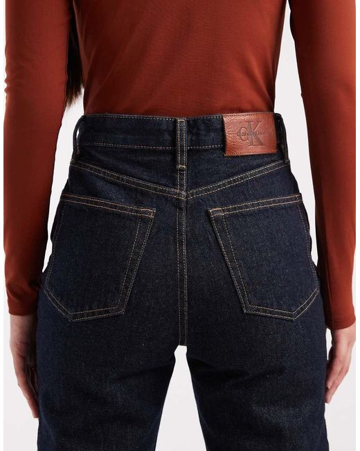 Calvin Klein Blue Straight Leg Jeans