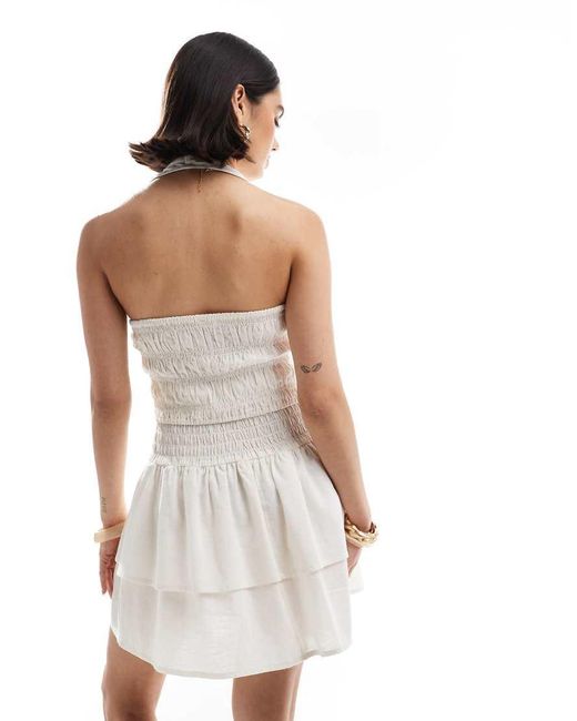 esmé studios White Esmee Exclusive Halter Top Co-Ord