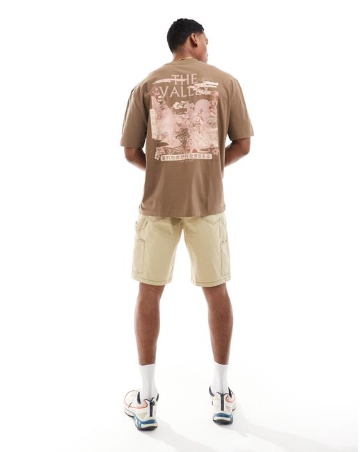 ASOS – oversize-t-shirt in Brown für Herren